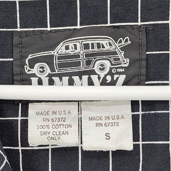 Jimmy'z Vintage Men's 100% Cotton Grid Pattern Button Front Blazer - S - Picture 4 of 10